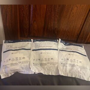 Cardinal Health 3 Pairs T.E.D. Anti-Embolism Stockings, new in sealed packages